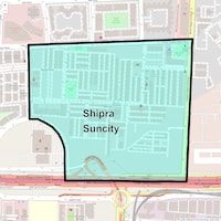 Shipra Suncity Map