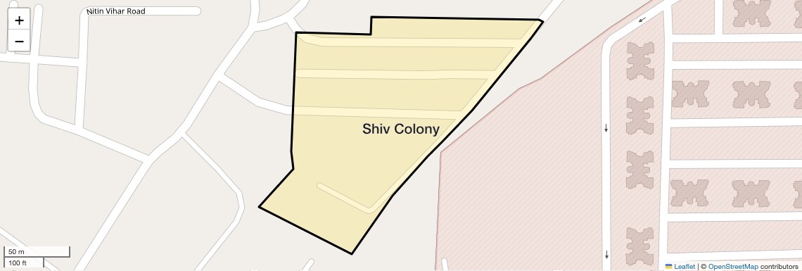 Location Map of Shiv Colony, Gurgaon