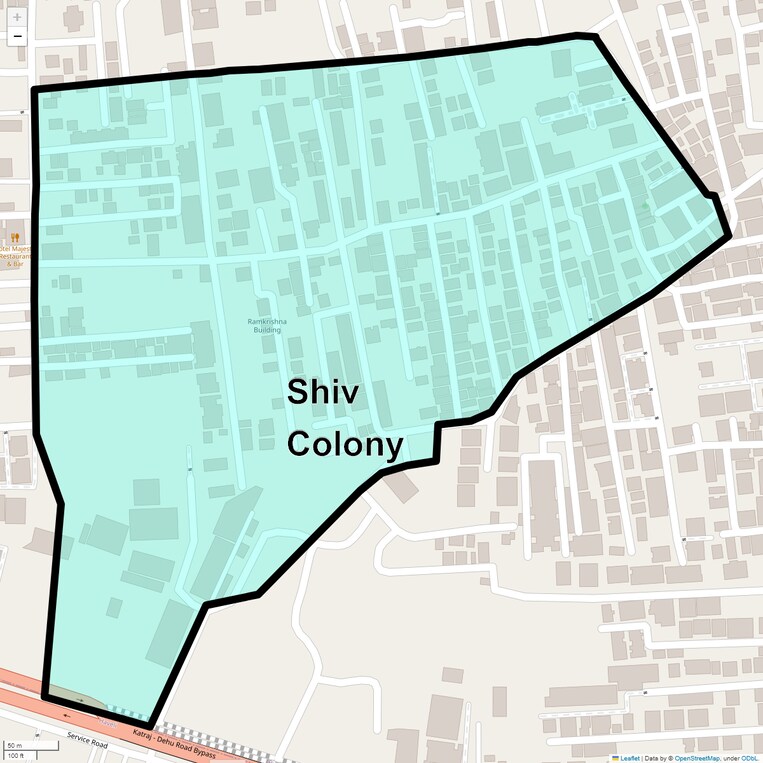 Location Map of Shiv Colony