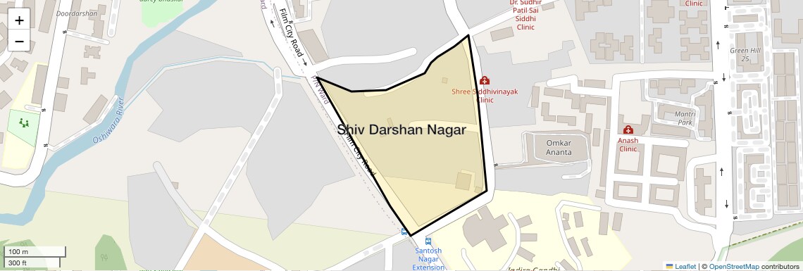 Location Map of Shiv Darshan Nagar, Mumbai