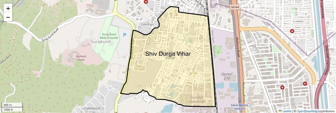 Check Time Travel of Shiv Durga Vihar, Faridabad