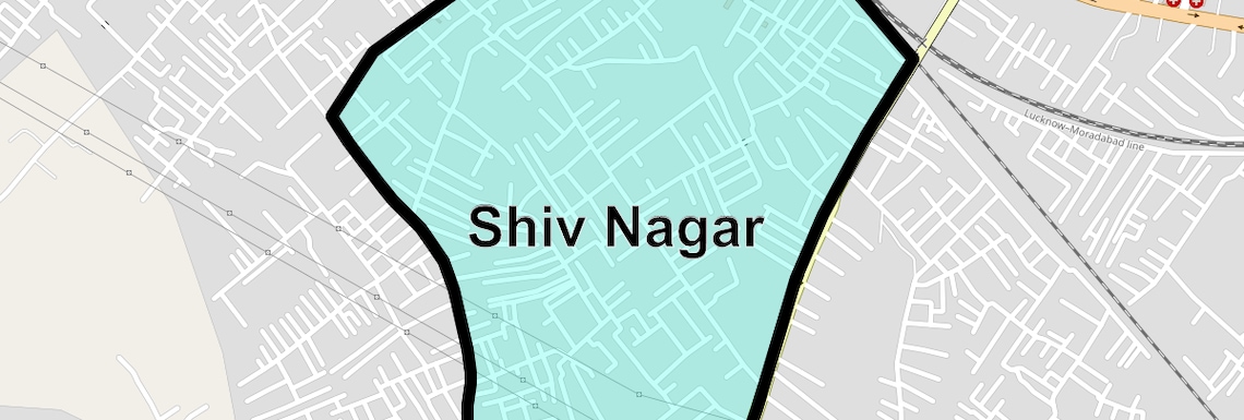 Location Map of Shiv Nagar, Jaipur