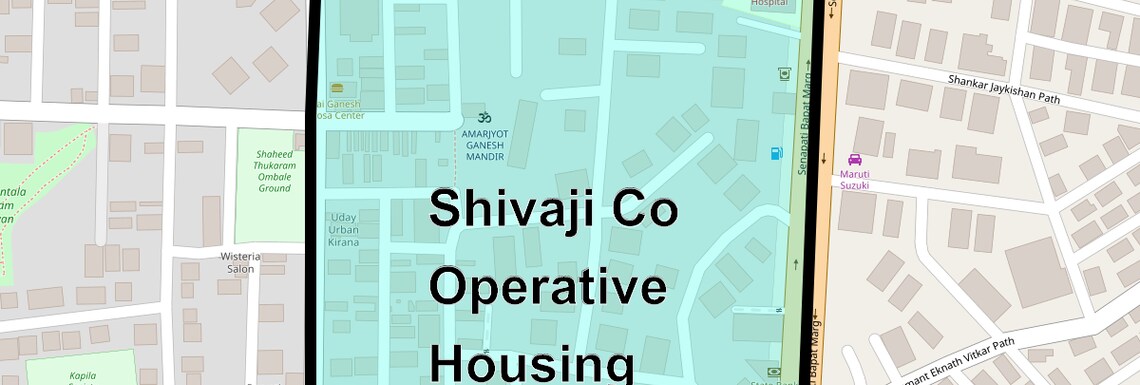 Location Map of Shivaji Co Operative Housing Society, Pune