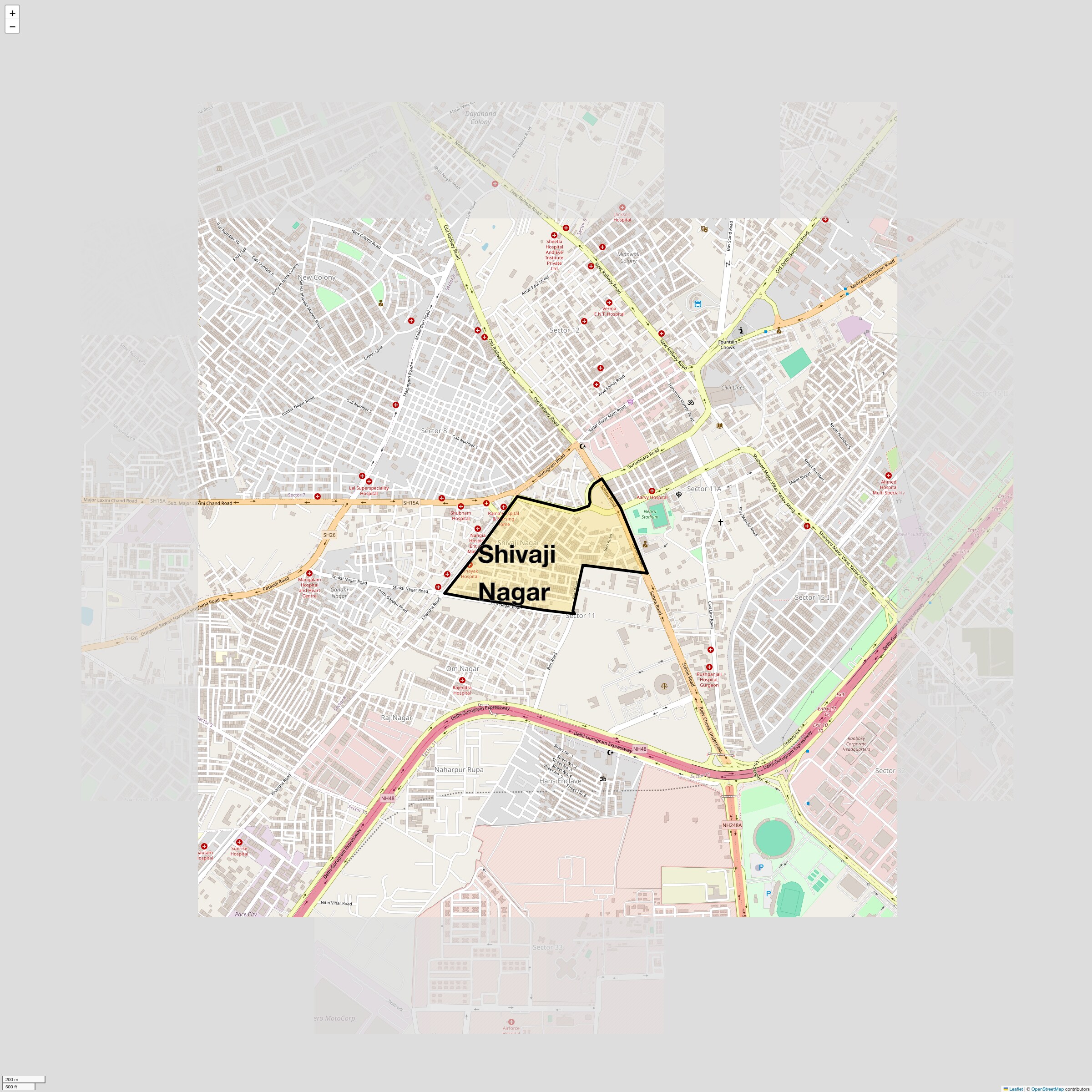 Check Time Travel of Shivaji Nagar, Gurgaon