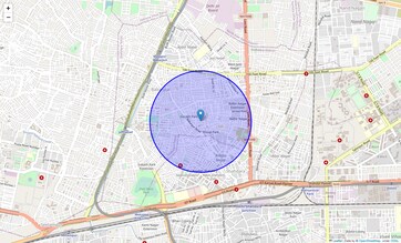 Location Map of Shivaji Park, Delhi