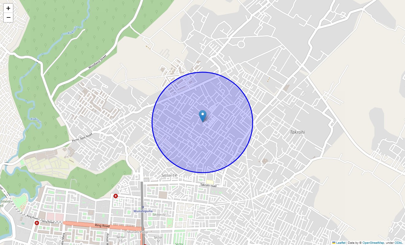 Location Map of Shivaji Puram, Lucknow