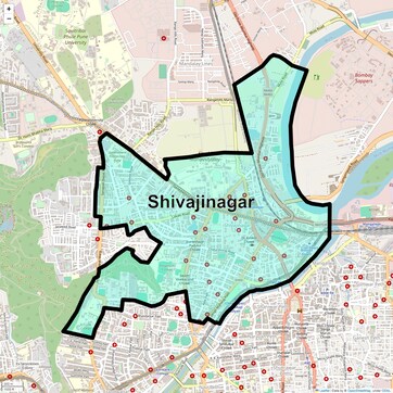 Location Map of Shivajinagar, Pune