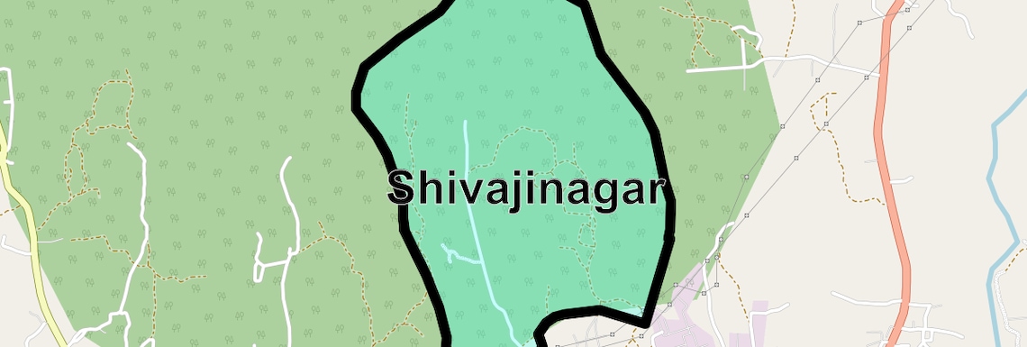 Location Map of Shivajinagar, Thane