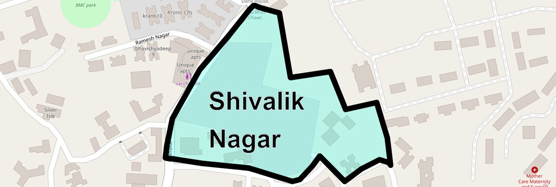 Location Map of Shivalik Nagar, Mumbai