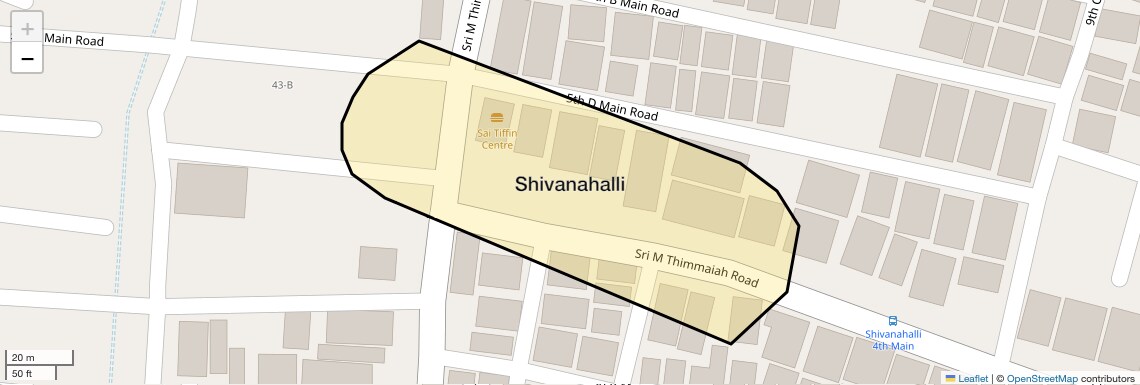 Location Map of Shivanahalli, Bangalore