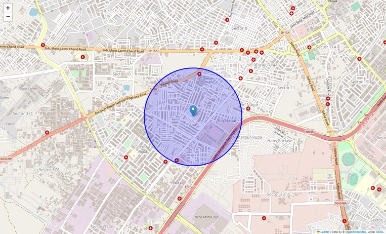 Location Map of Shivji Park