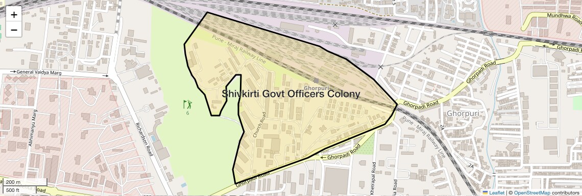 Location Map of Shivkirti Govt Officers Colony, Pune
