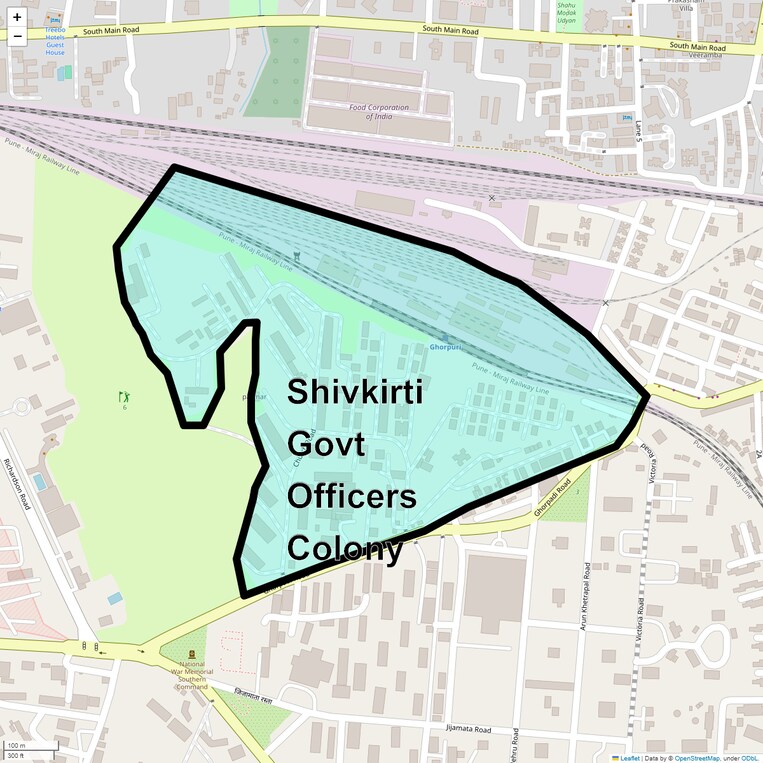 Location Map of Shivkirti Govt Officers Colony