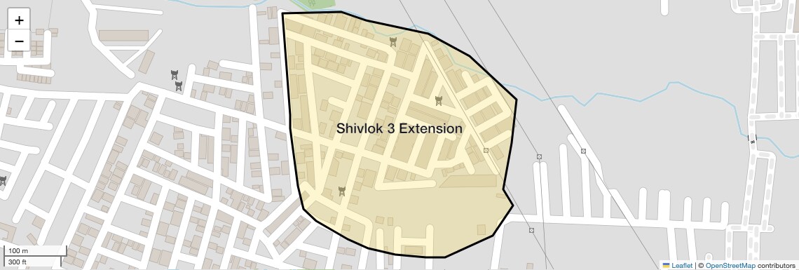 Location Map of Shivlok 3 Extension, Bhopal