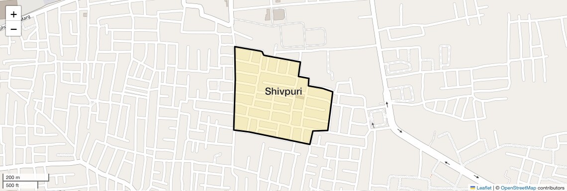Location Map of Shivpuri, Jaipur