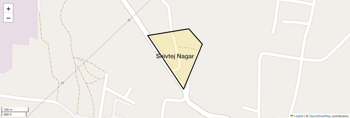 Location Map of Shivtej Nagar, Pune