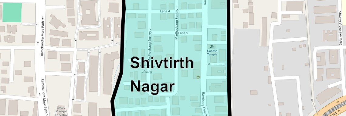 Location Map of Shivtirth Nagar, Pune