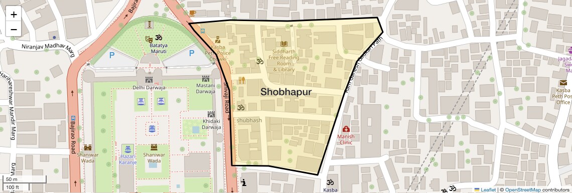 Location Map of Shobhapur, Pune