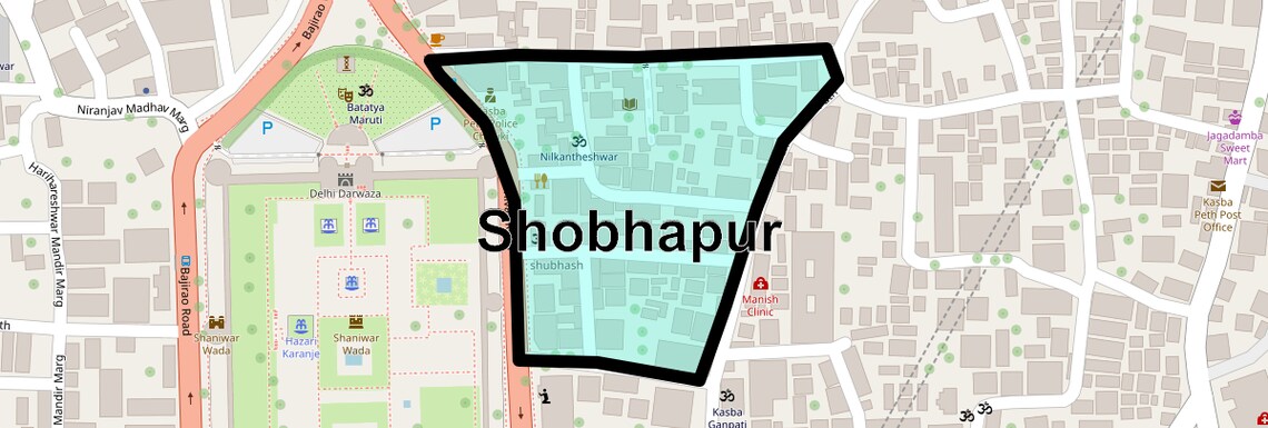 Location Map of Shobhapur, Pune