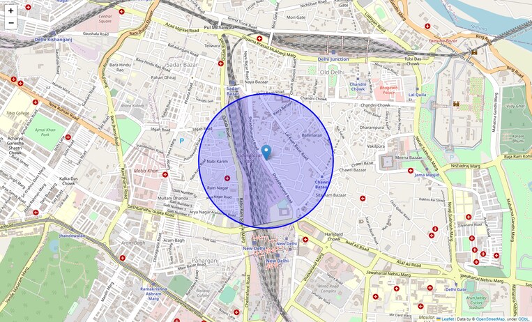 Location Map of Shradhanand Marg