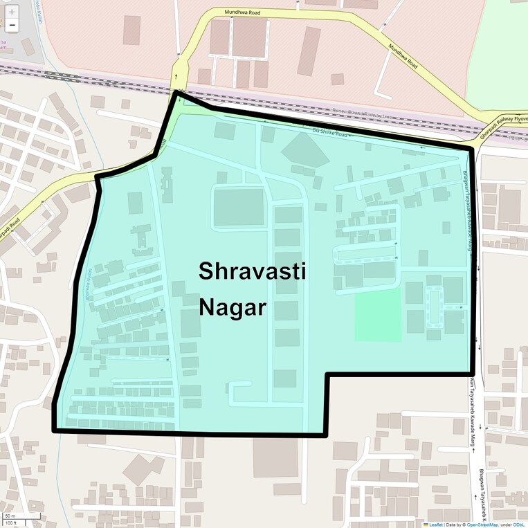 Location Map of Shravasti Nagar