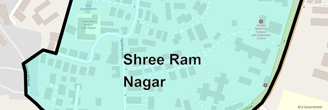 Location Map of Shree Ram Nagar, Mumbai