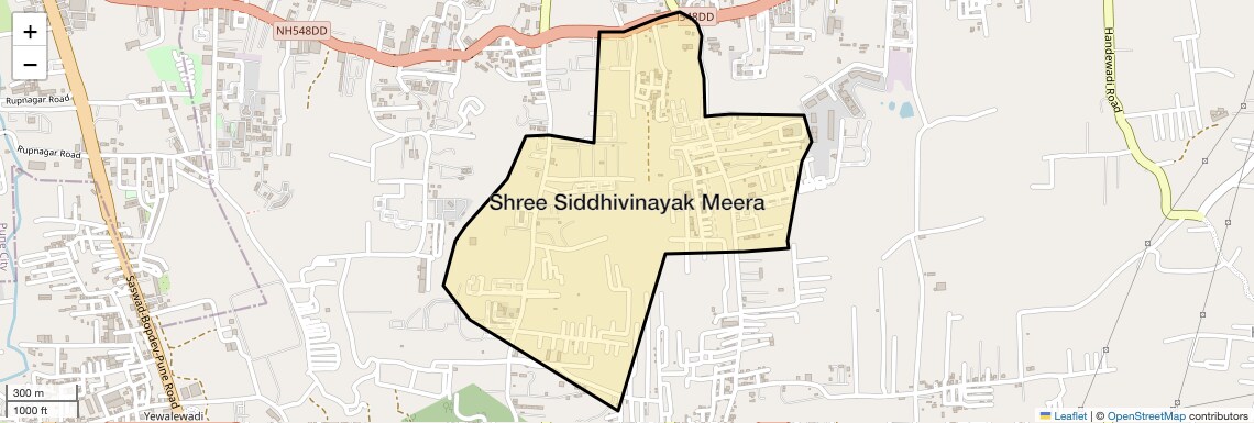 Location Map of Shree Siddhivinayak Meera, Pune