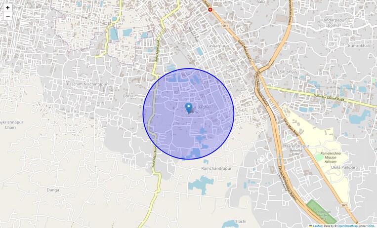 Location Map of Shripur