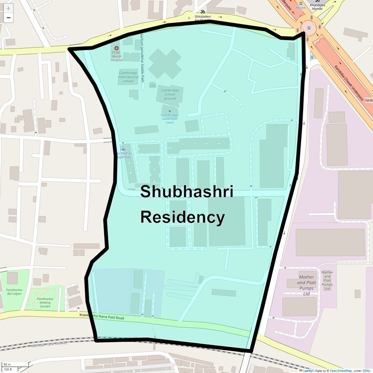 Location Map of Shubhashri Residency