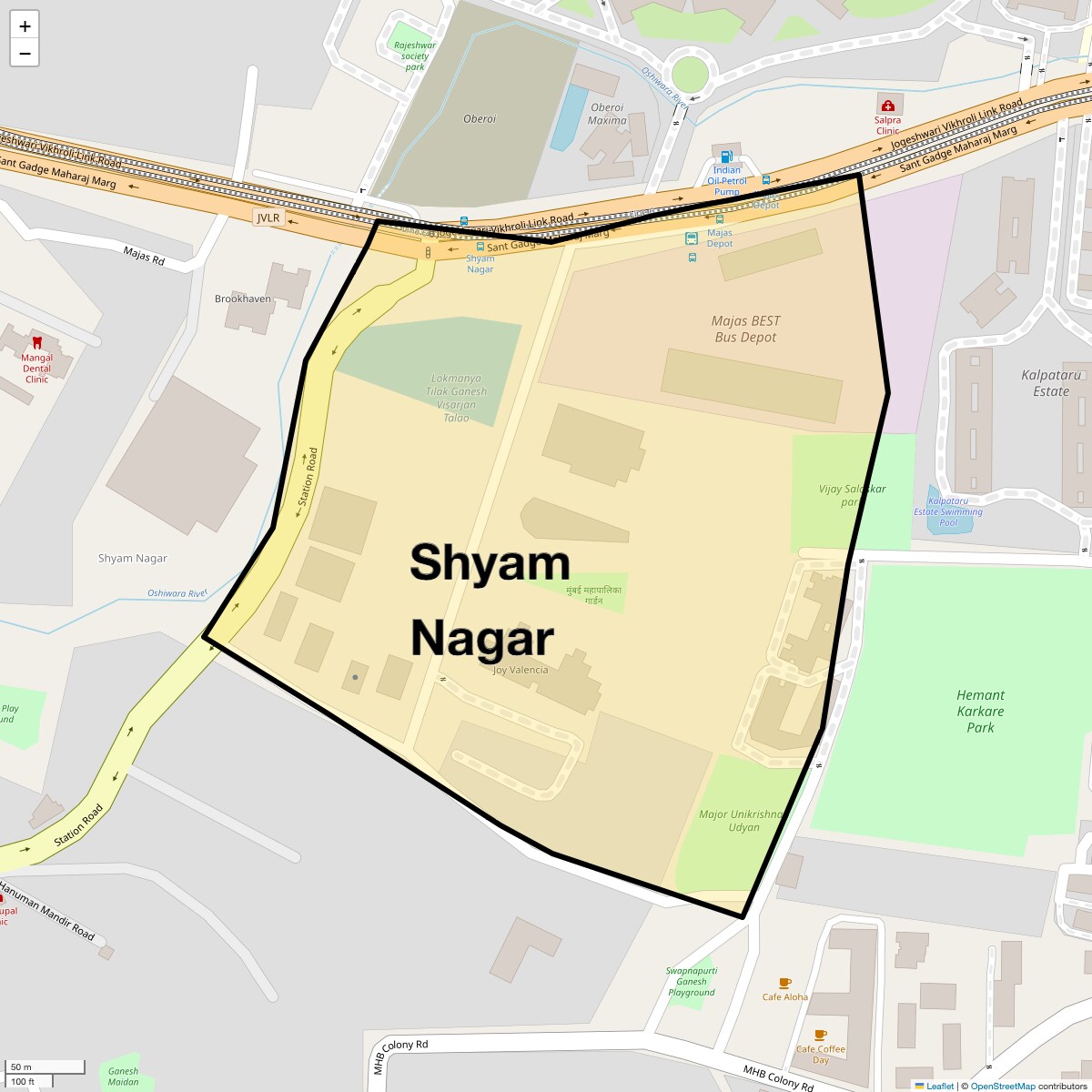 Check Time Travel of Shyam Nagar, Mumbai