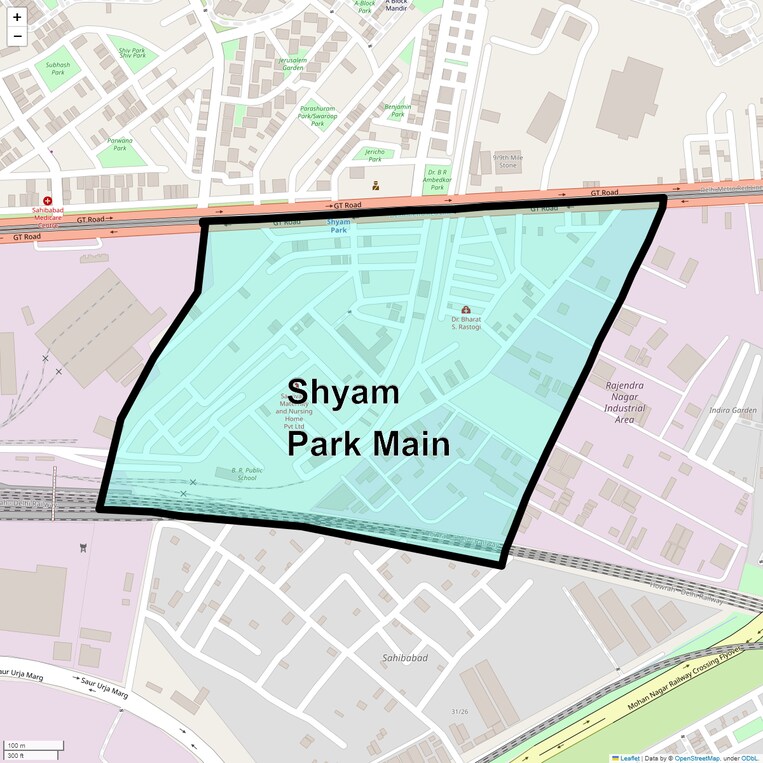 Location Map of Shyam Park Main