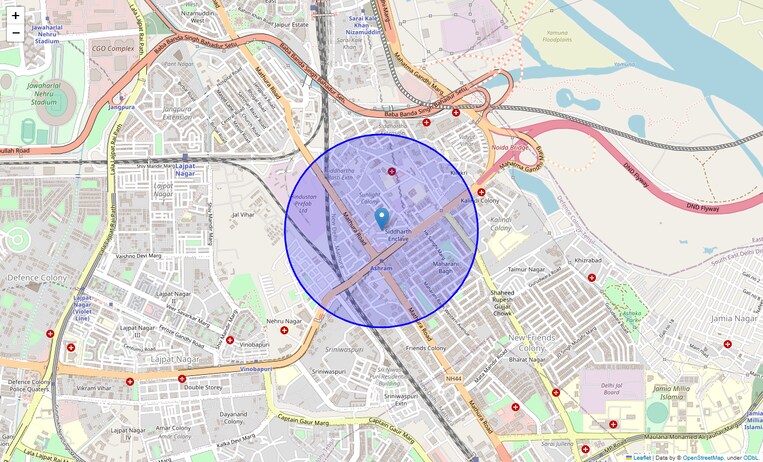 Location Map of Siddhartha Enclave