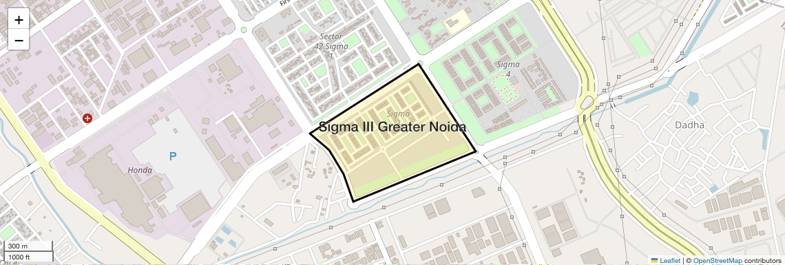 Sigma III Greater Noida Map