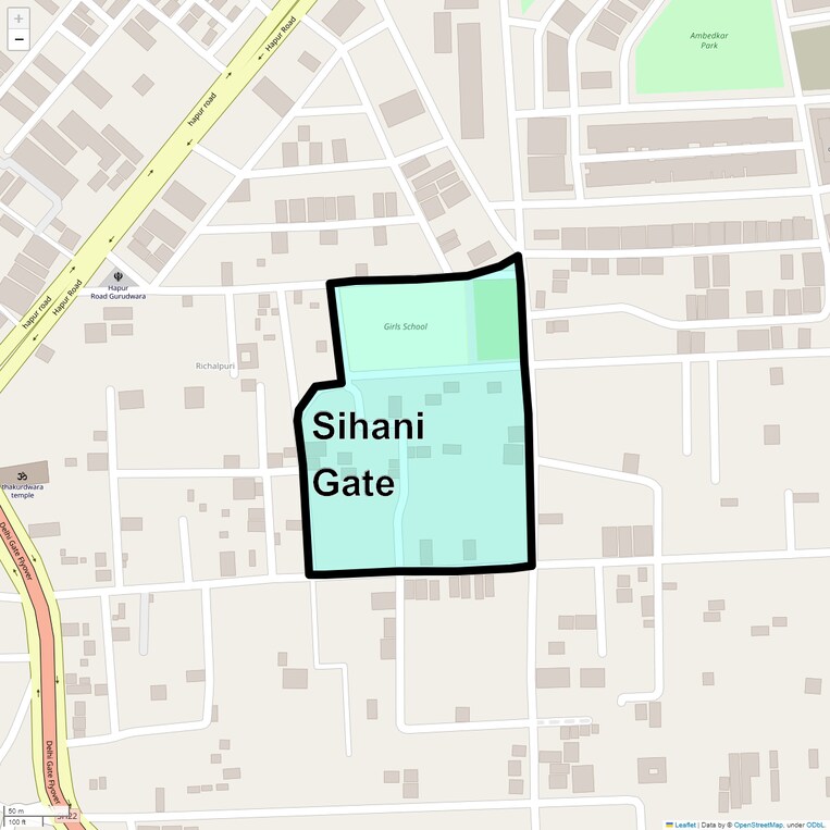 Location Map of Sihani Gate