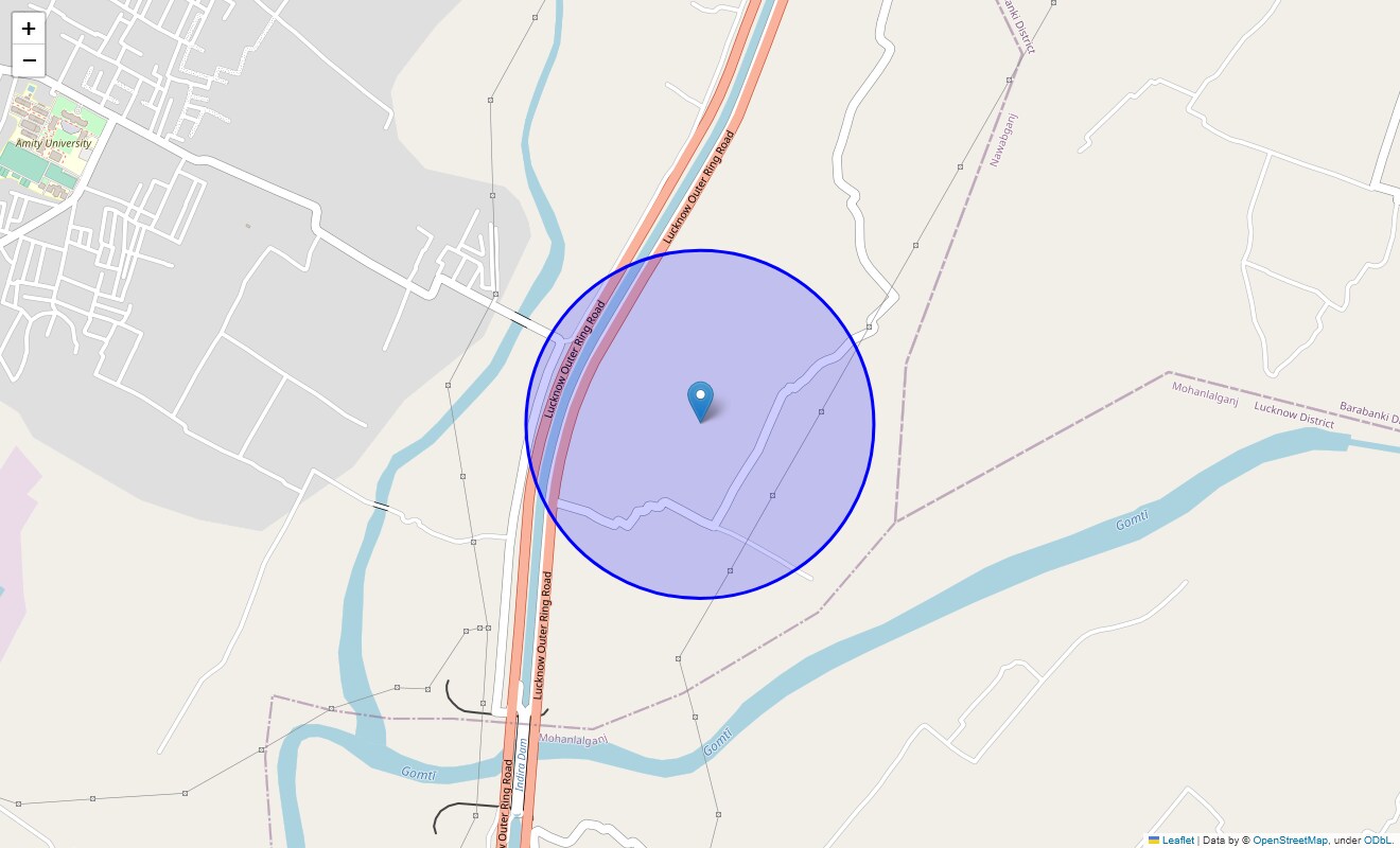 Location Map of Sikanderpur Khurd, Lucknow