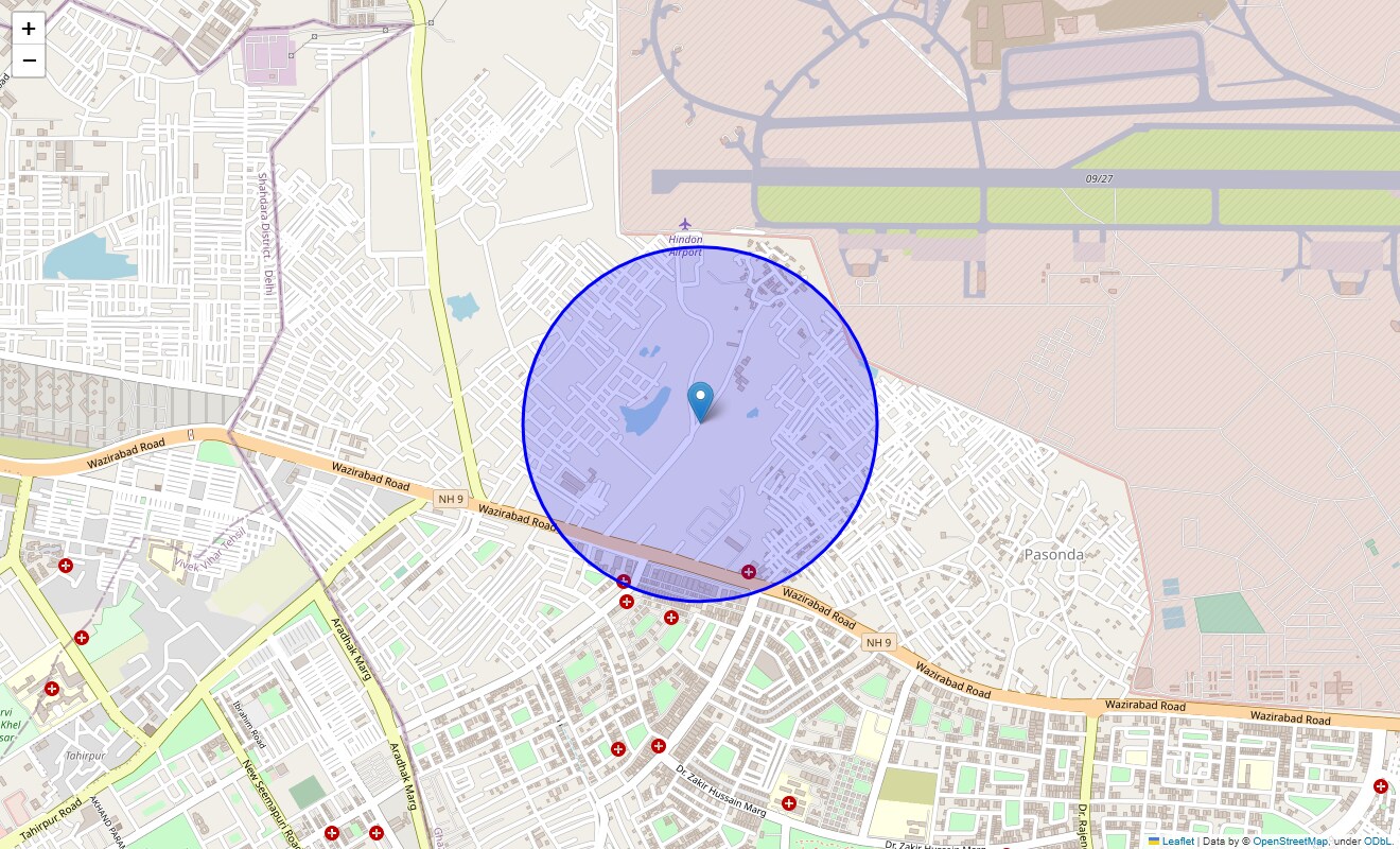 Location Map of Sikanderpur rd, Ghaziabad