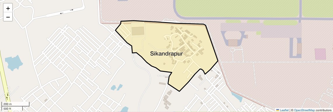 Location Map of Sikandrapur, Ghaziabad