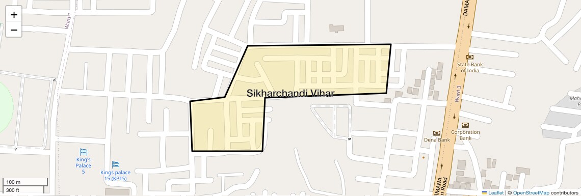 Location Map of Sikharchandi Vihar, Bhubaneswar