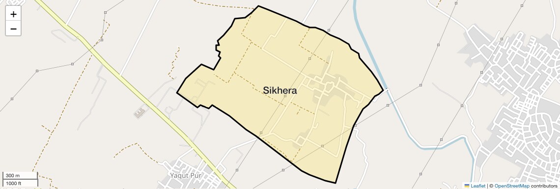 Location Map of Sikhera, Ghaziabad