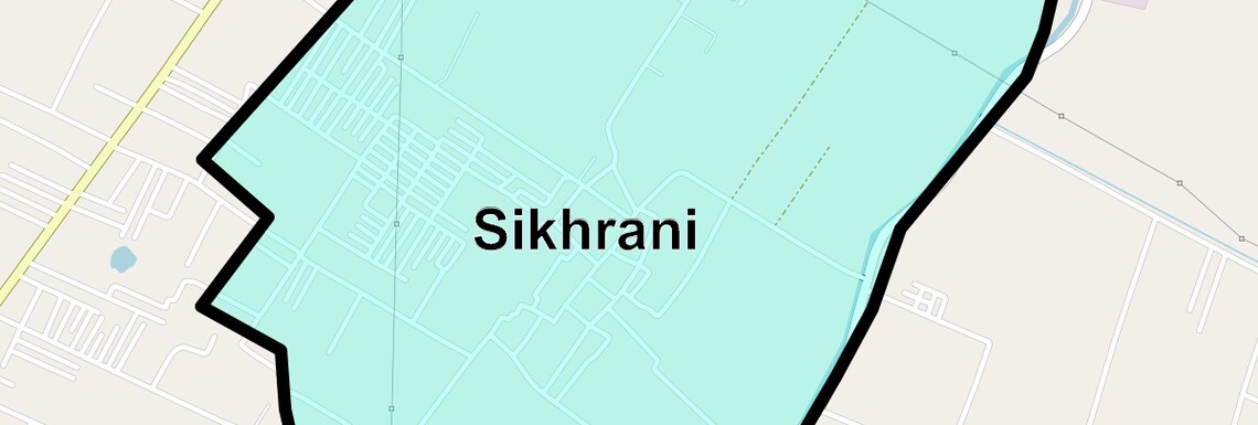 Location Map of Sikhrani, Ghaziabad