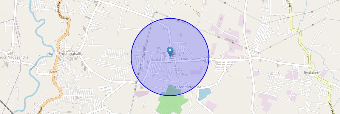 Location Map of Silvepura, Bangalore