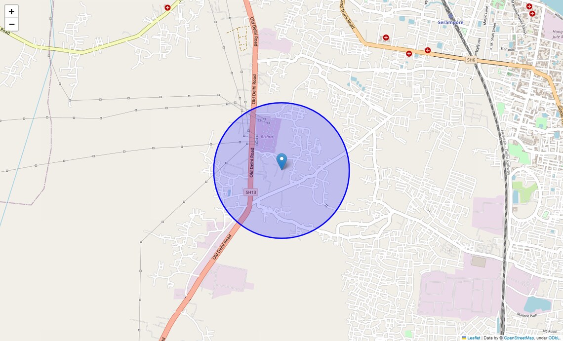 Location Map of Simla, Kolkata