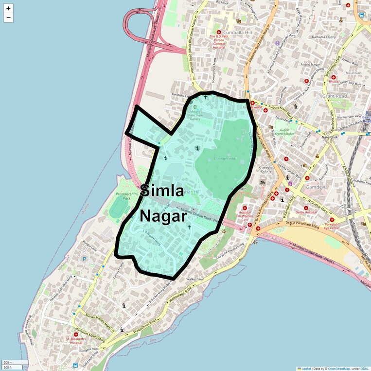 Location Map of Simla Nagar