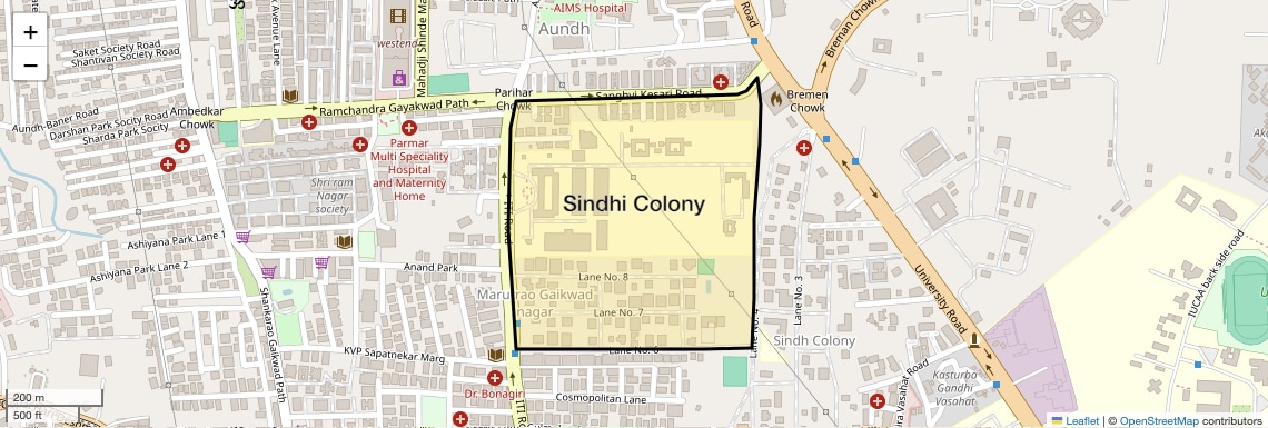 Check Time Travel of Sindhi Colony, Pune