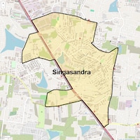 Singasandra Map