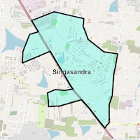 Singasandra Map