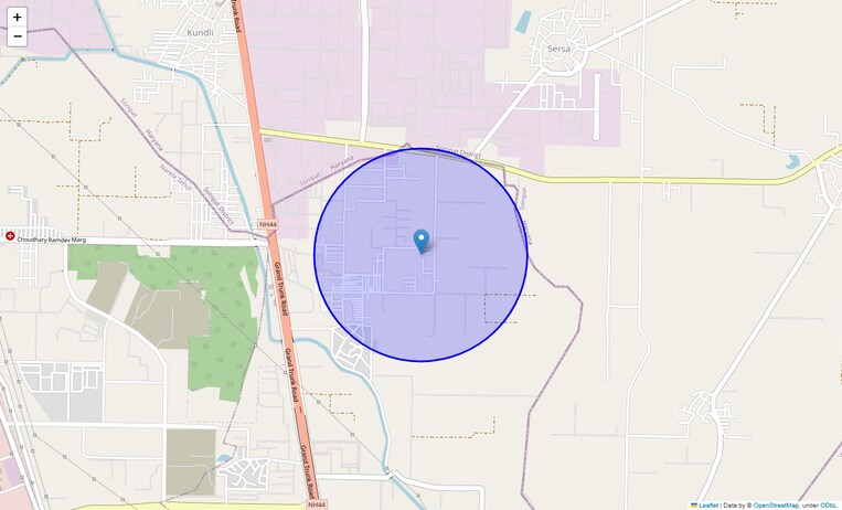 Location Map of Singhu