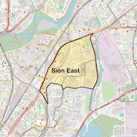 Sion East Map