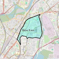 Sion East Map