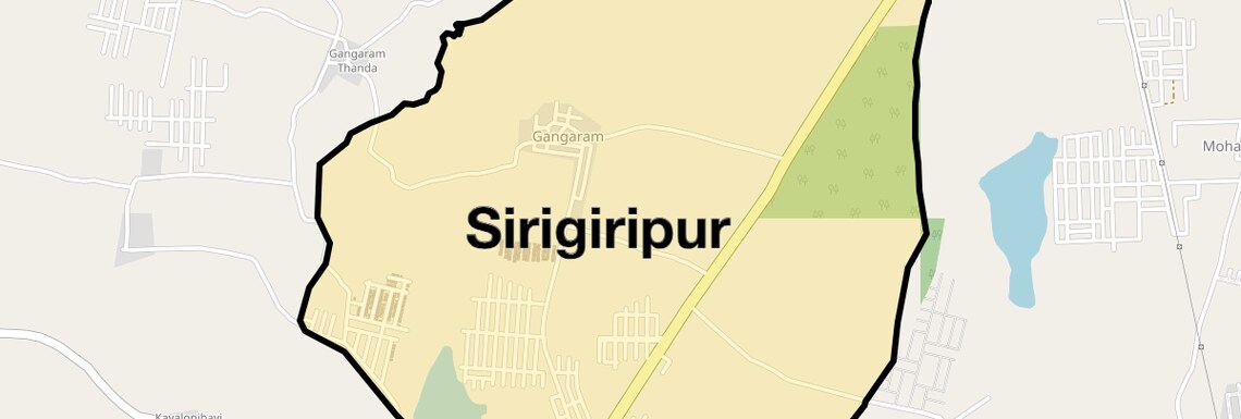 Location Map of Sirigiripur, Hyderabad